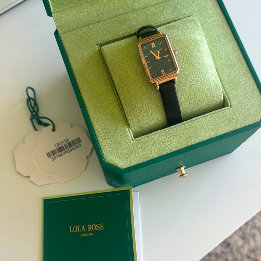 Lola Rose Malachite Textured Watch